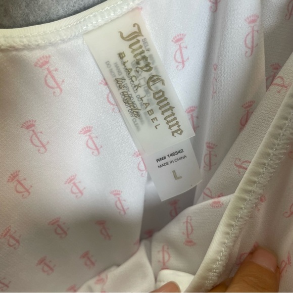 Juicy Couture Black Label Rainbow Embroidered White One Piece Swimsuit - Picture 6 of 9